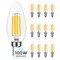 Luxrite B11 LED Bulbs 7W (100W Equivalent) 800LM 5000K Bright White Dimmable E12 Candelabra Base 12-Pack LR21638-12PK - alternate 1
